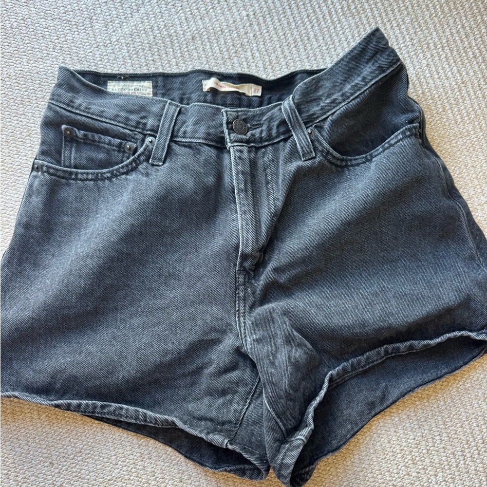Levi's Charcoal Denim Shorts